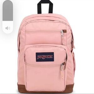 Jansport Blush Pink Backpack with Brown Base